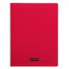 Cahier piqure 17*22 48p polypro ROUGE