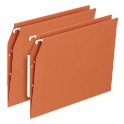 Dossier suspendu armoire kraft orange Fonds V pqt 25