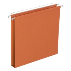 Dossier suspendu tiroir kraft orange Fonds 30 pqt 25