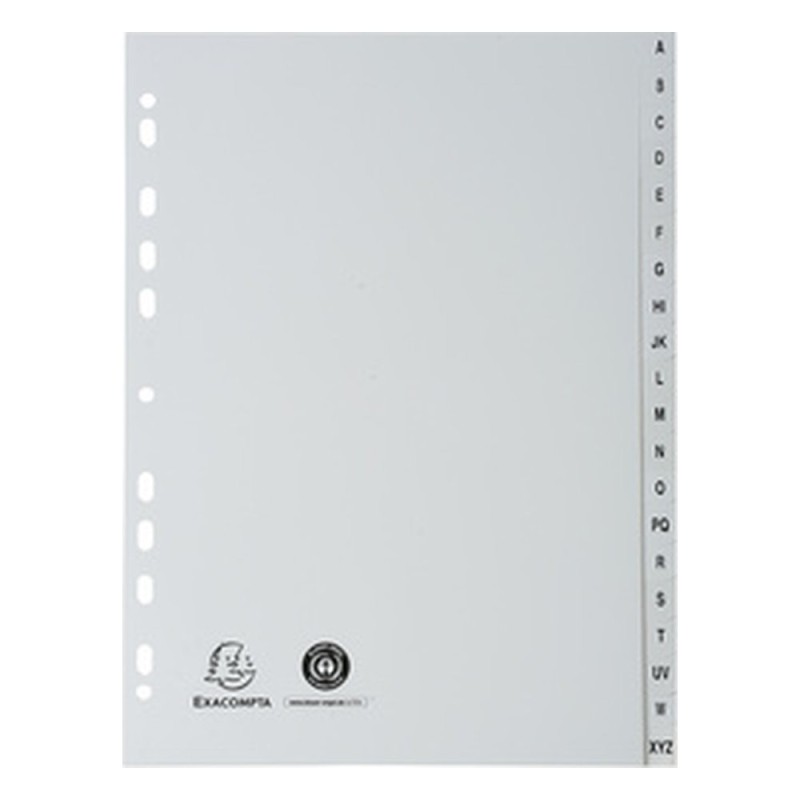 Intercalaires 20 touches A-Z Polypro