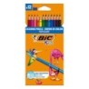 Crayons de couleur Tropicolors - Etui de 12 - BIC Kids