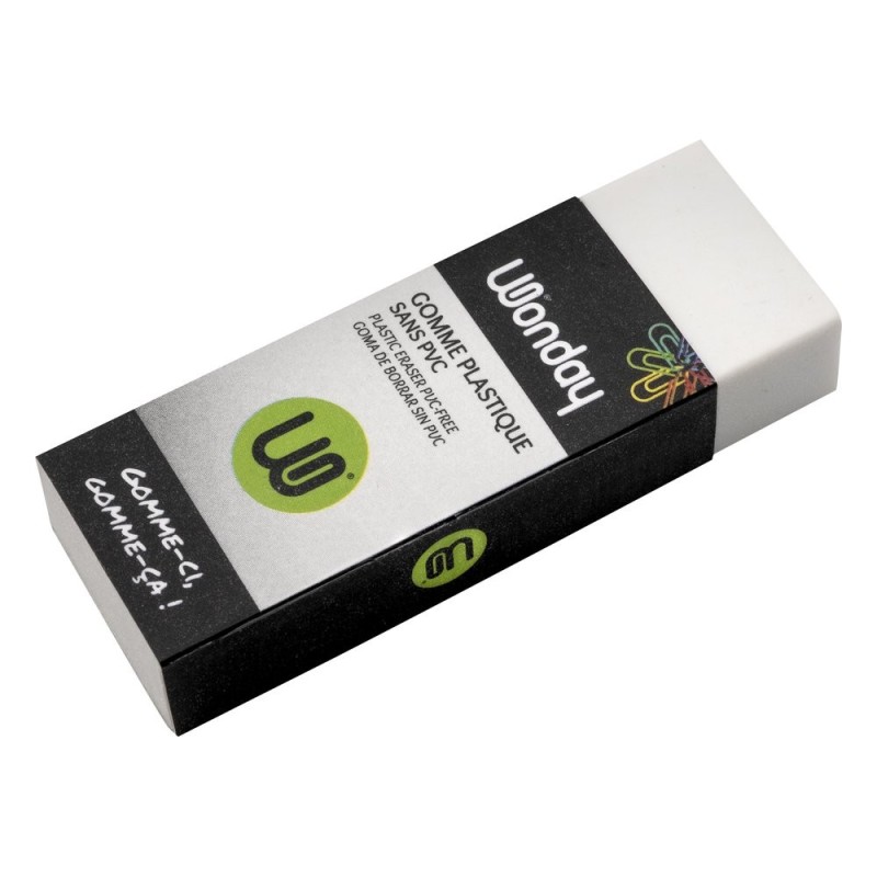 Gomme blanche sans PVC rectangulaire