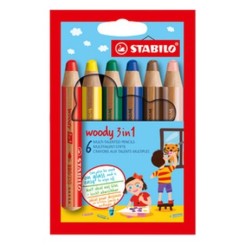 Stabilo Crayon multi-talents woody 3 en 1