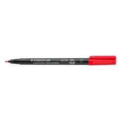 Staedtler Marqueur permanent 318F Lumocolor Rouge