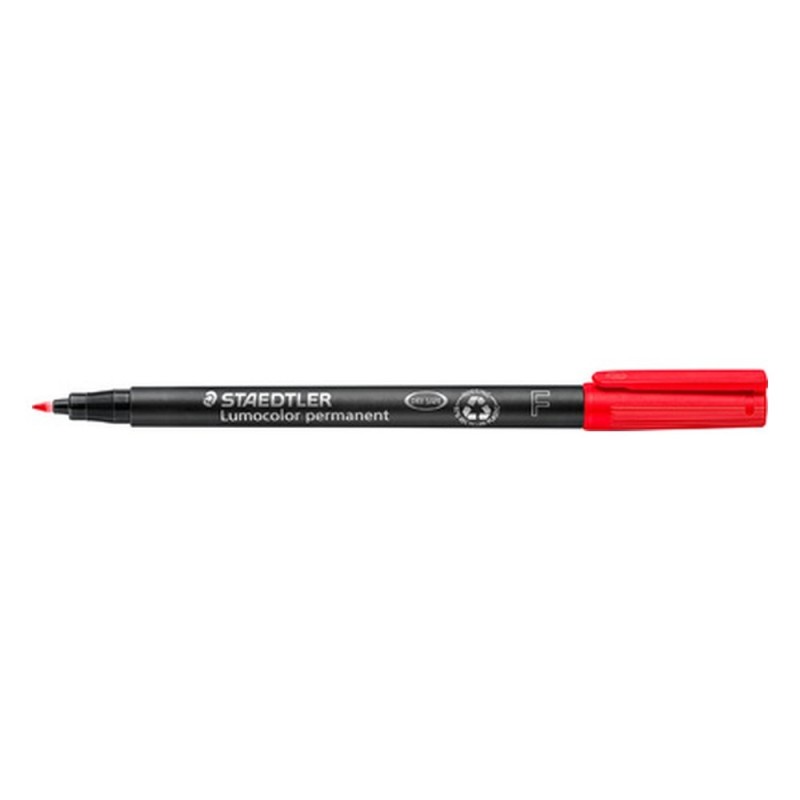 Staedtler Marqueur permanent 318F Lumocolor Rouge