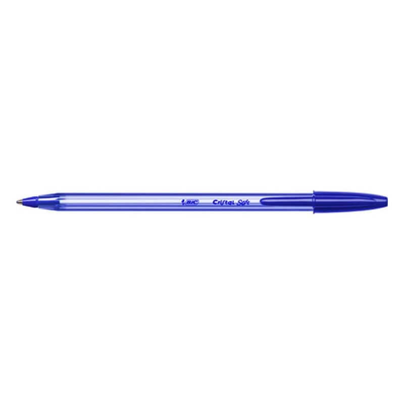 BIC Stylo à bille Cristal Soft Bleu