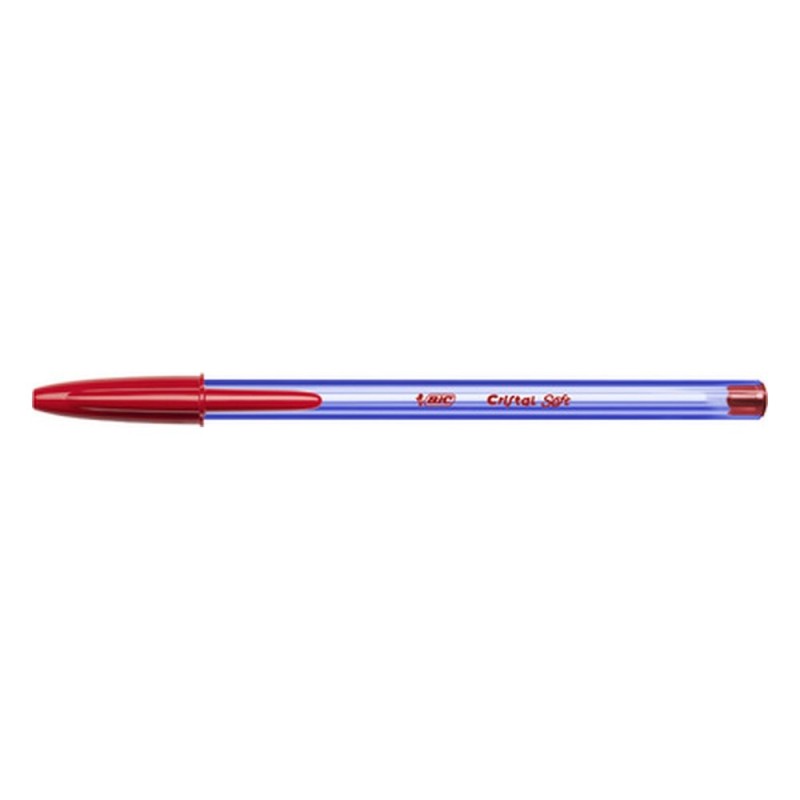 BIC Stylo à bille Cristal Soft Rouge