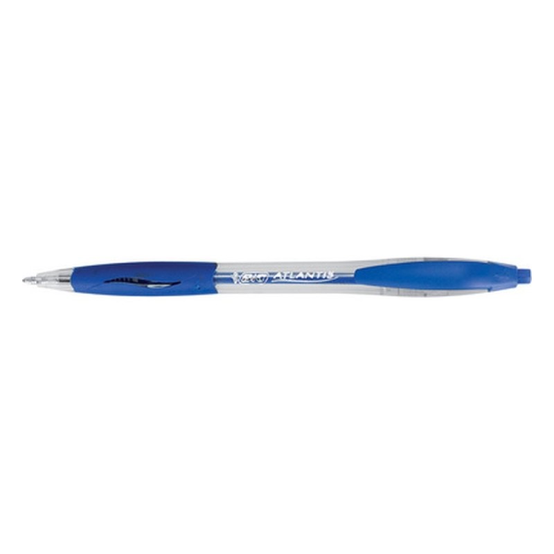 BIC Stylo à bille rétractable Atlantis Bleu