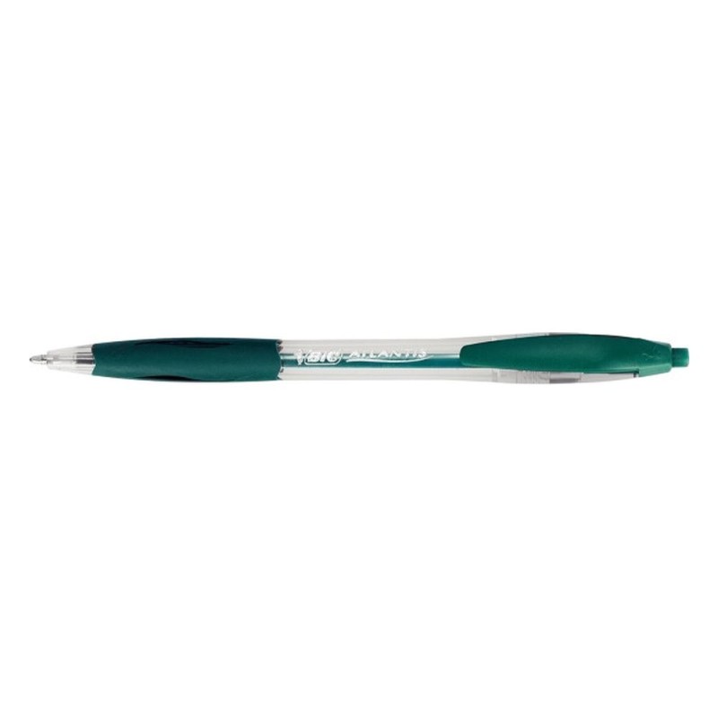 Stylo BIC retractable atlantis classic vert