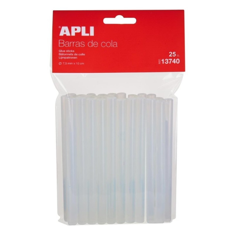 Apli 13740 - Lot de 25 recharges de bâtons de colle - Ø 7