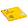 Bloc-notes Q-Connect quick notes couleurs néon 76x76mm 80f repositionnables coloris Orange vif