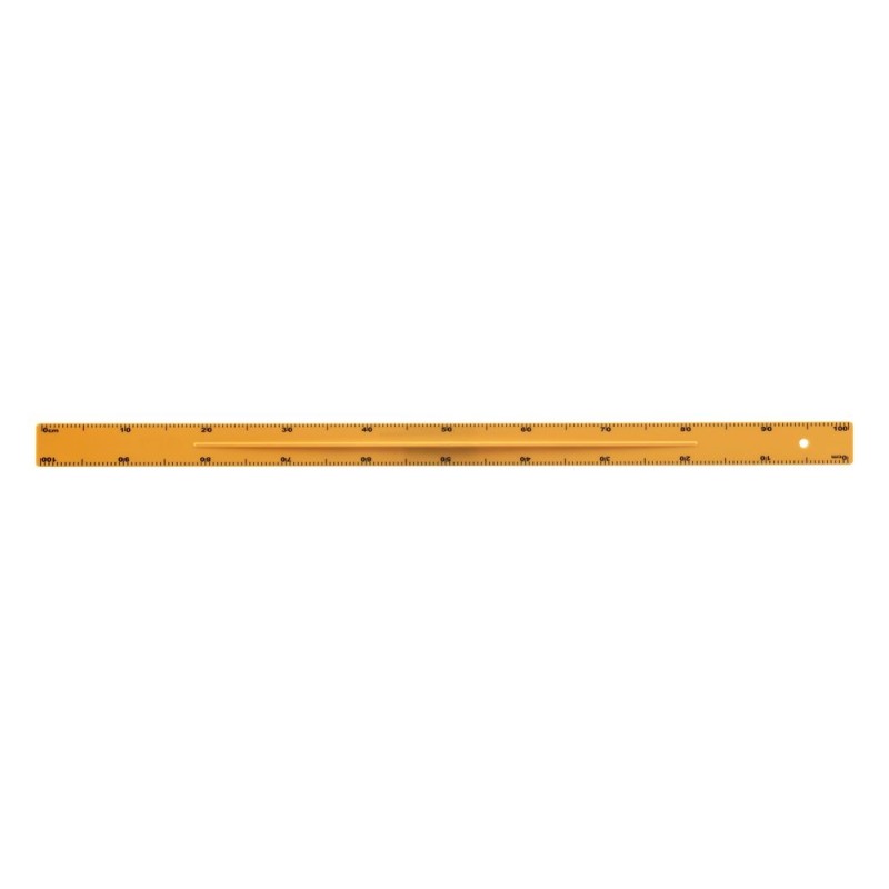 Règle plate - Plastique Jaune - 1 m