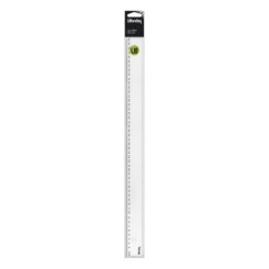 Règle plate 50 cm plastique 1 biseau gradué