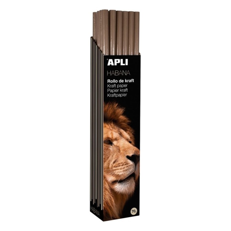 Rouleau de papier Kraft couleur marron 1 X 3m