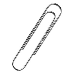 Boîte de 100 Trombone Wonday ondule acier galvanise 77mm