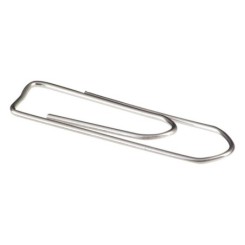 Boîte de 100 trombones 32 mm Acier galvanisé
