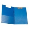 Porte-bloc Q-Connect plastique A4 210x297mm porte-stylo coloris Bleu