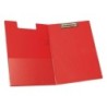 Porte-bloc Q-Connect plastique A4 210x297mm porte-stylo coloris Rouge