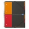 Cahier ORGANISERBOOK A4+ 5x5 160P dét. perf. + chemise à élasti